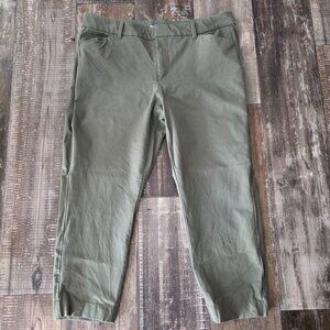 Old Navy High Rise Pixie Pant size 20 Olive Green